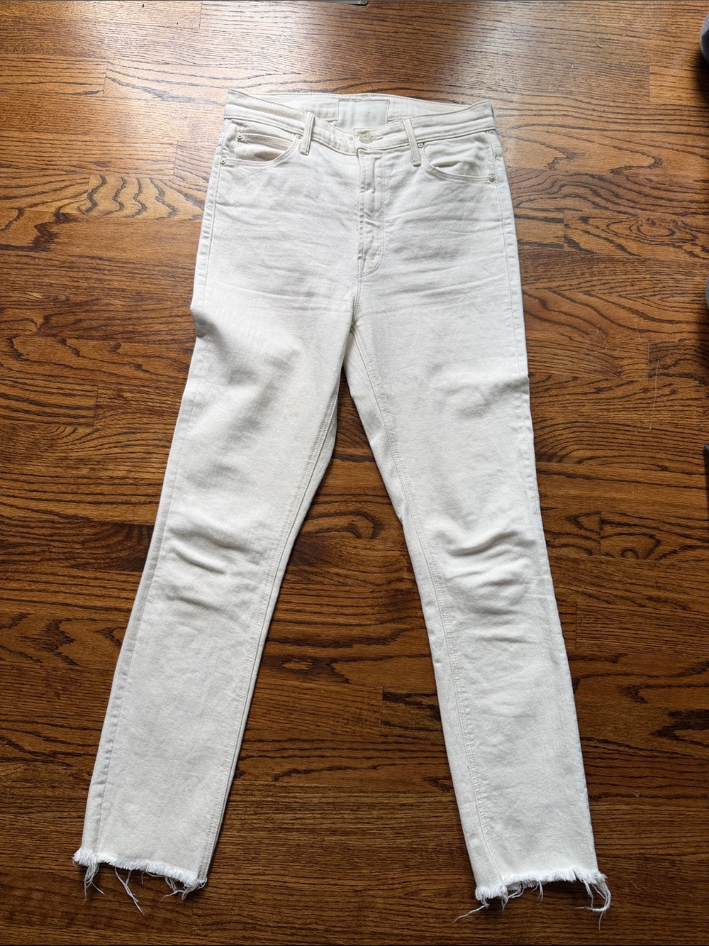 MOTHER Superior Cream Jeans